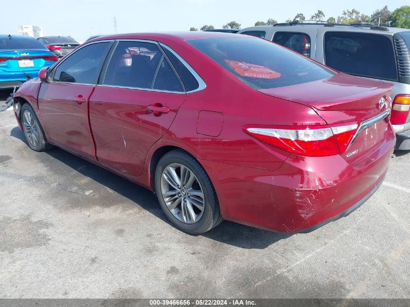 2016 Toyota Camry Se VIN: 4T1BF1FK5GU563601 Lot: 39466656