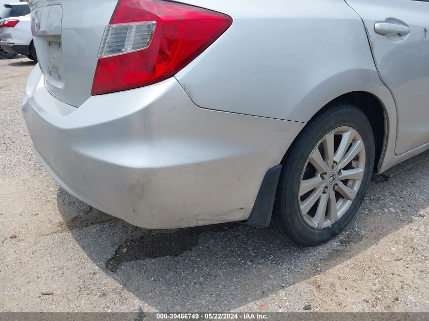 2012 Honda Civic Ex VIN: 2HGFB2F89CH523421 Lot: 39466749