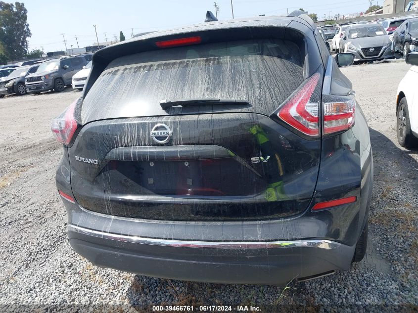 2018 Nissan Murano Sv VIN: 5N1AZ2MG9JN135765 Lot: 39466761
