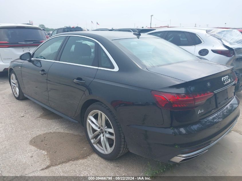 2023 Audi A4 Premium Plus 45 Tfsi S Line Quattro S Tronic VIN: WAUEAAF46PN005586 Lot: 39466795