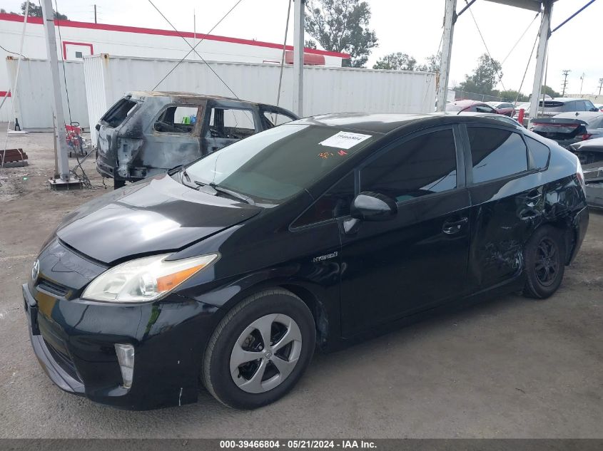 2014 Toyota Prius Two VIN: JTDKN3DU7E1767452 Lot: 39466804