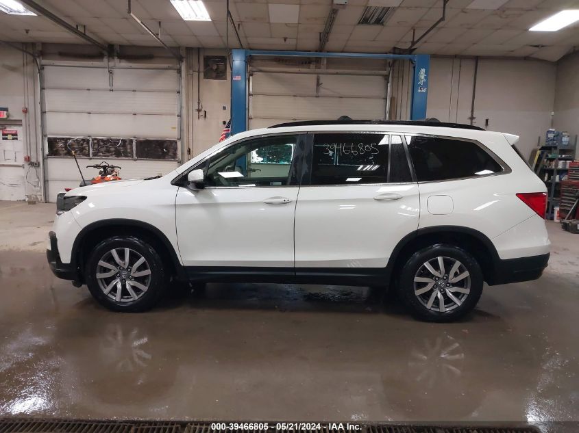 2019 Honda Pilot Ex-L VIN: 5FNYF6H58KB013782 Lot: 39466805