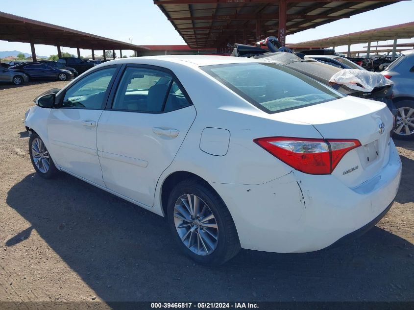 2014 Toyota Corolla L/Le/Le Pls/Prm/S/S Pls VIN: 5YFBURHEXEP118541 Lot: 39466817