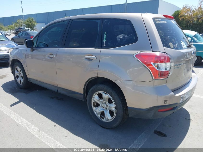 2015 Subaru Forester 2.5I VIN: JF2SJAAC9FH519435 Lot: 39466834