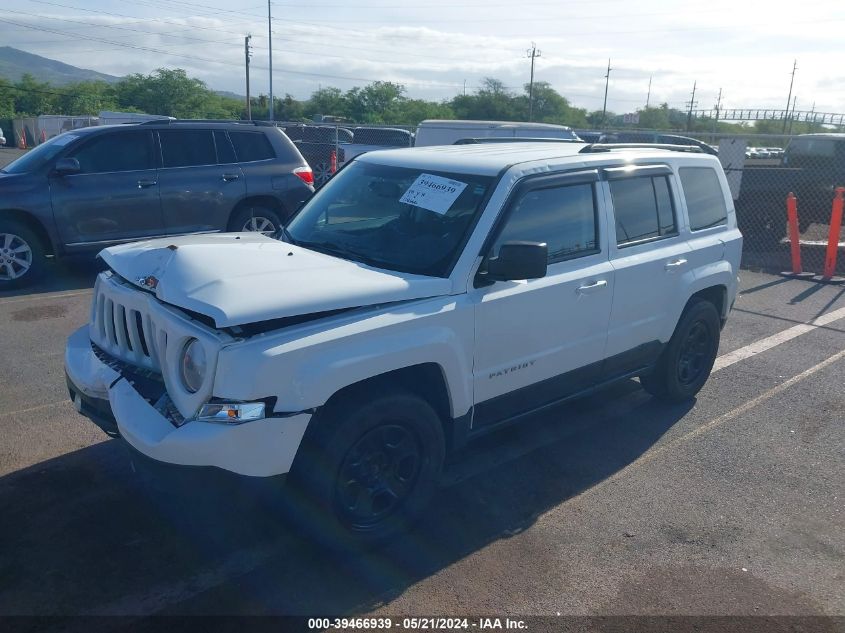 2016 Jeep Patriot Sport VIN: 1C4NJPBAXGD735542 Lot: 39466939