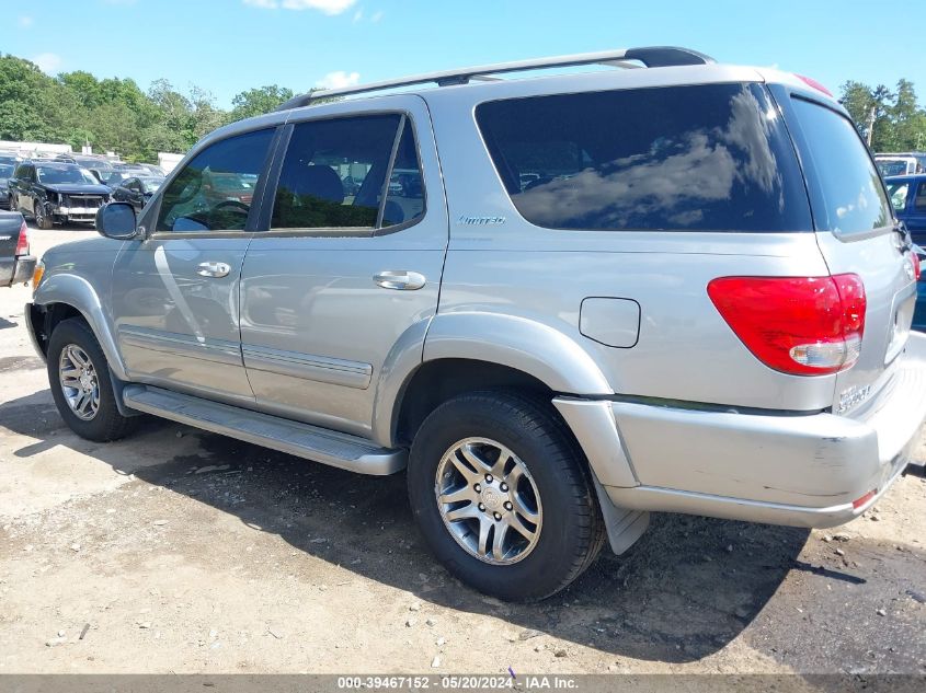 2007 Toyota Sequoia Limited V8 VIN: 5TDBT48A37S292111 Lot: 39467152