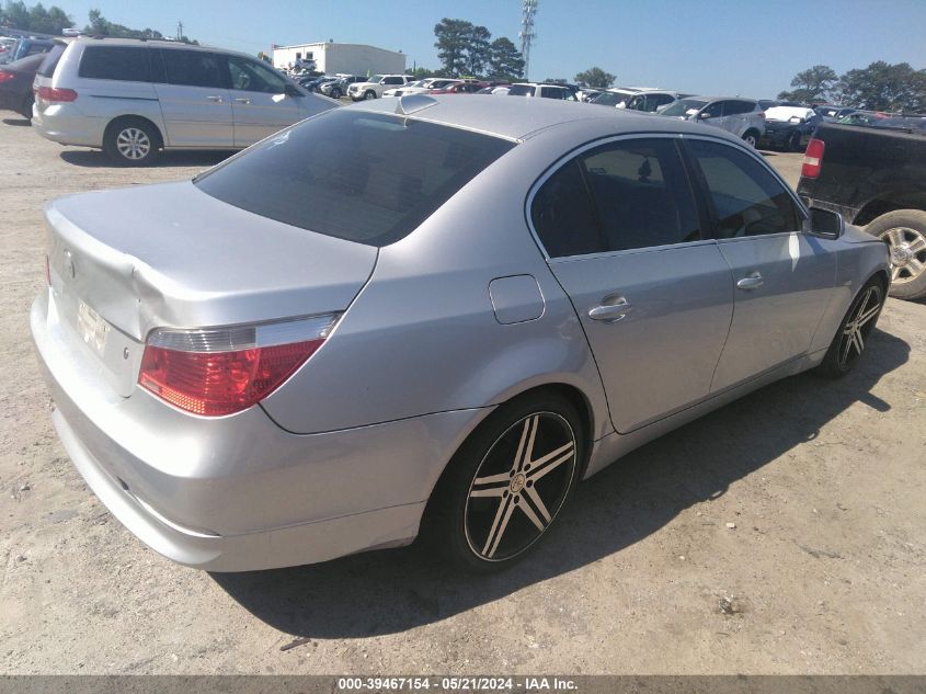 2005 BMW 525I VIN: WBANA53555B857821 Lot: 39467154