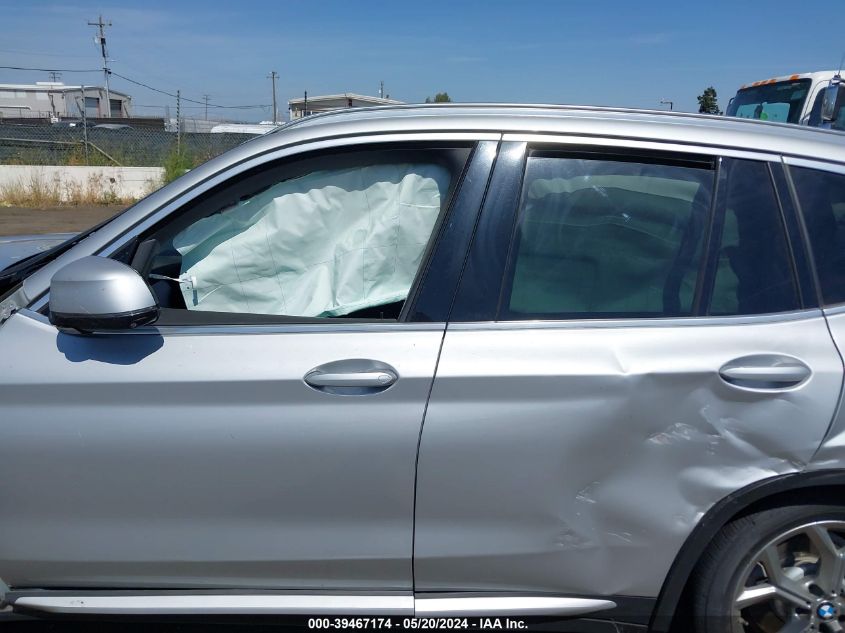 2021 BMW X3 xDrive30I VIN: 5UXTY5C03M9D71249 Lot: 39467174