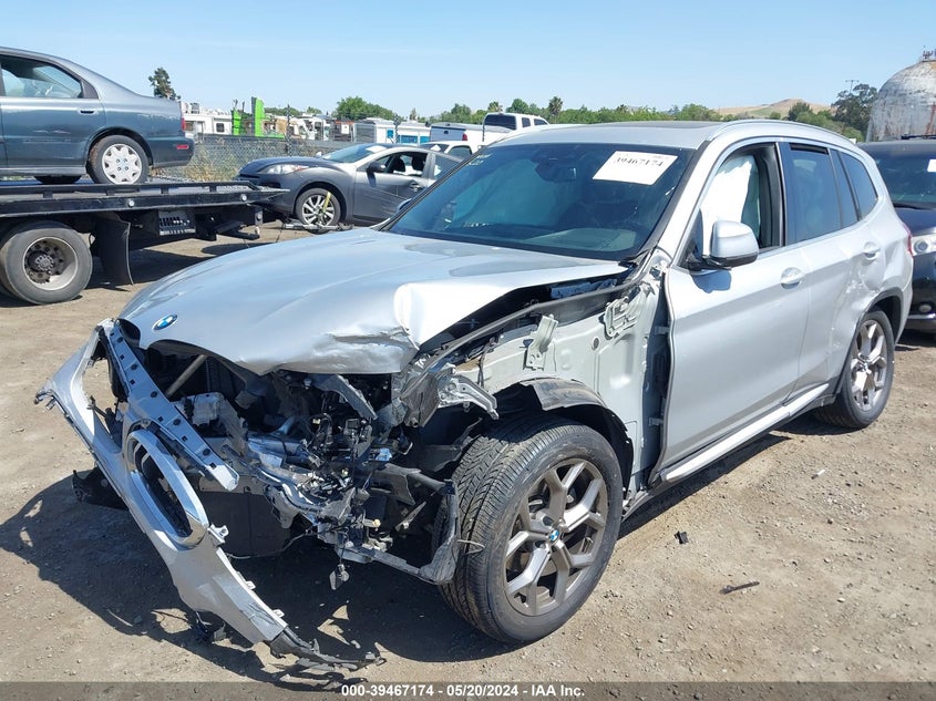 VIN: 5UXTY5C03M9D71249 2021 BMW X3 XDRIVE30I