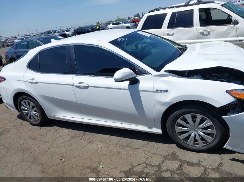 2020 Toyota Camry Le Hybrid VIN: 4T1C31AK1LU523949 Lot: 39467186