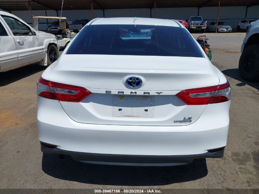 2020 Toyota Camry Le Hybrid VIN: 4T1C31AK1LU523949 Lot: 39467186