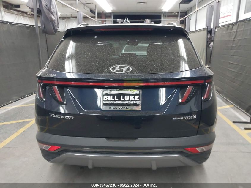 2022 Hyundai Tucson Hybrid Limited VIN: KM8JECA16NU079782 Lot: 39467236