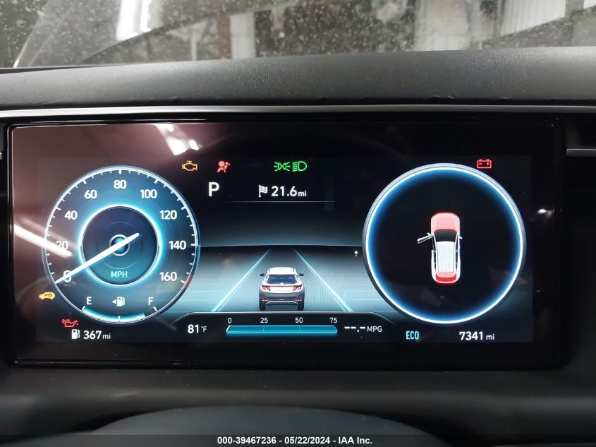 2022 Hyundai Tucson Hybrid Limited VIN: KM8JECA16NU079782 Lot: 39467236