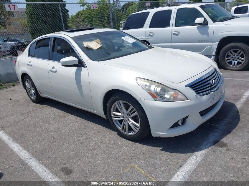 2011 Infiniti G25 Journey VIN: JN1DV6AP0BM603983 Lot: 39467243