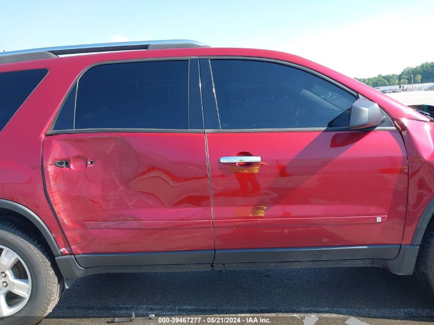 2009 GMC Acadia Sle-1 VIN: 1GKER13DX9J102725 Lot: 39467277