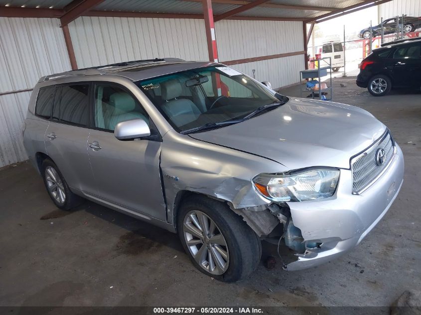 2009 Toyota Highlander Hybrid Limited VIN: JTEEW44A492030386 Lot: 39467297