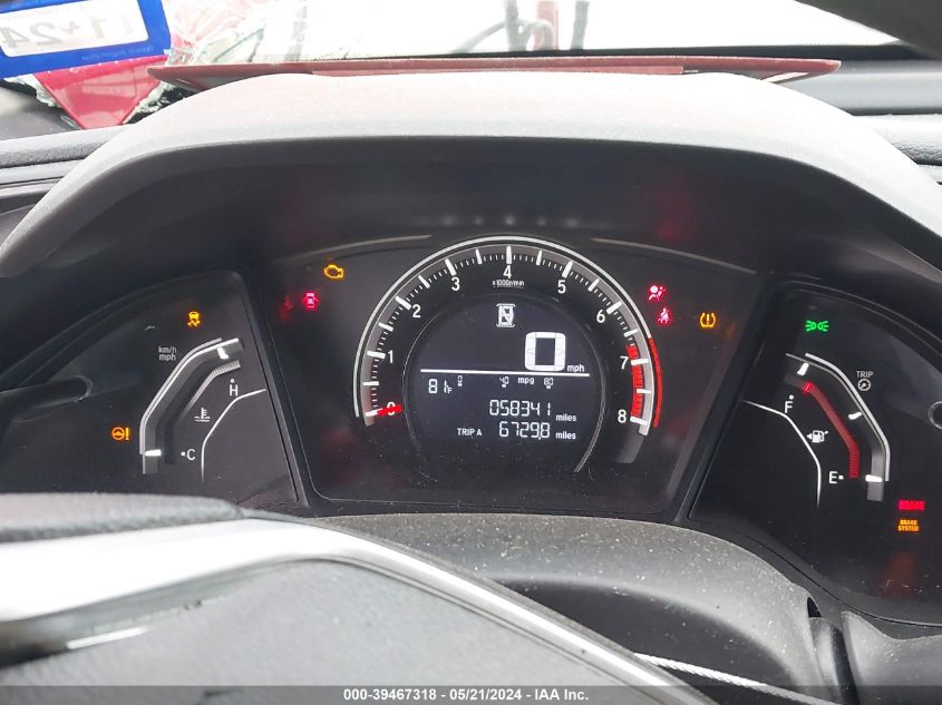 2018 Honda Civic Lx VIN: 2HGFC2F58JH529744 Lot: 39467318