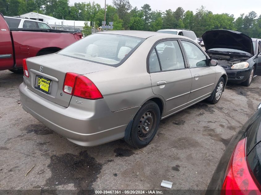 2004 Honda Civic Lx VIN: 2HGES16584H502394 Lot: 39467361