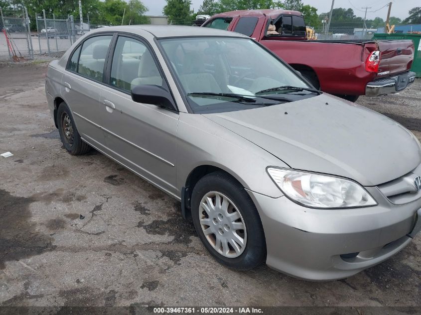 2004 Honda Civic Lx VIN: 2HGES16584H502394 Lot: 39467361