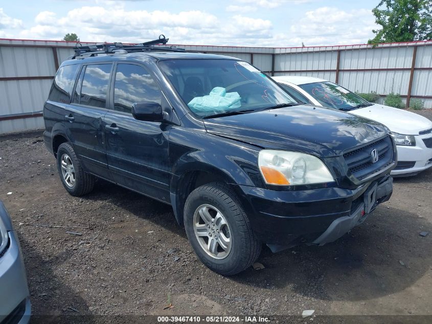 2003 Honda Pilot Exl VIN: 2HKYF18703H544336 Lot: 39467410