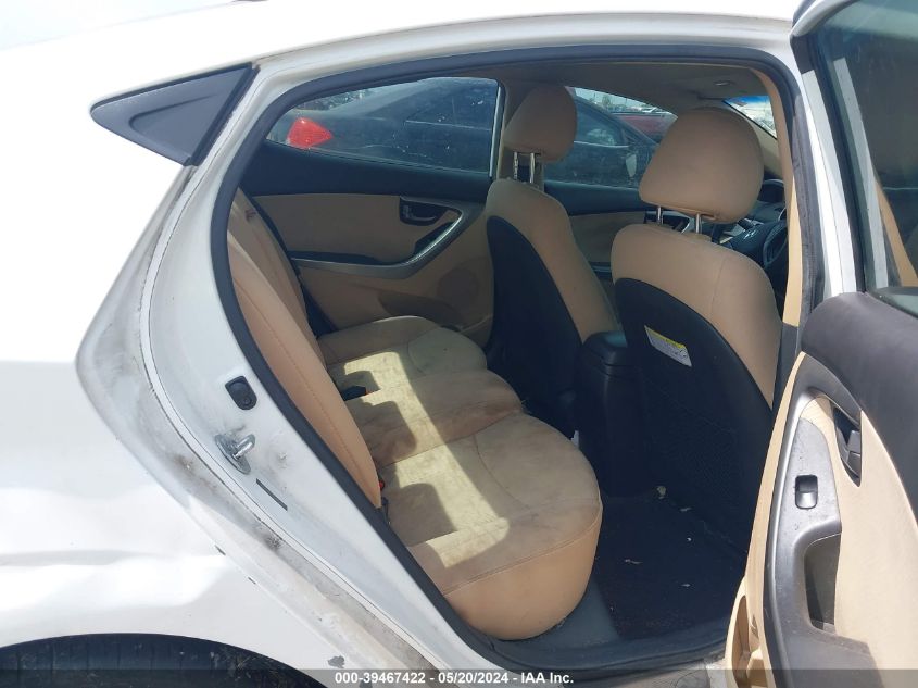 2013 Hyundai Elantra Gls VIN: 5NPDH4AE7DH405860 Lot: 39467422