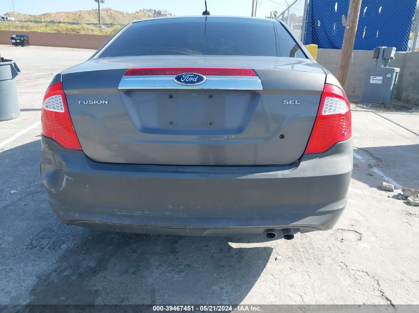 2012 Ford Fusion Sel VIN: 3FAHP0JA1CR290250 Lot: 39467451