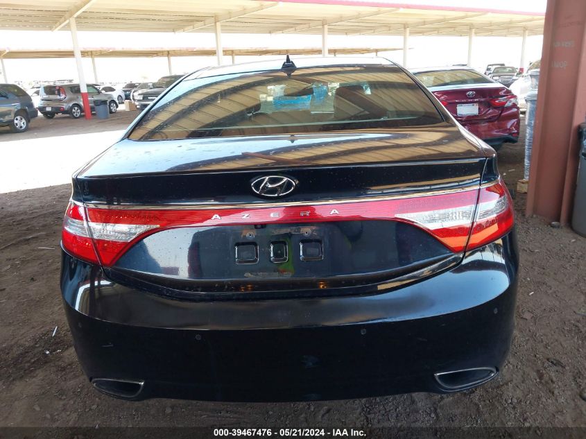 2013 Hyundai Azera VIN: KMHFH4JG1DA220975 Lot: 39467476