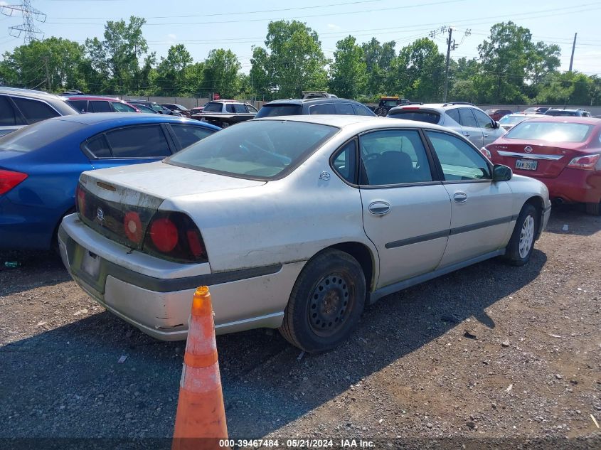 2004 Chevrolet Impala VIN: 2G1WF52EX49232222 Lot: 39467484