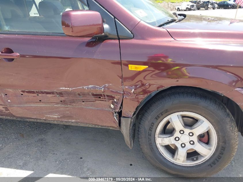 2007 Honda Pilot Ex-L VIN: 2HKYF18587H540443 Lot: 39467579