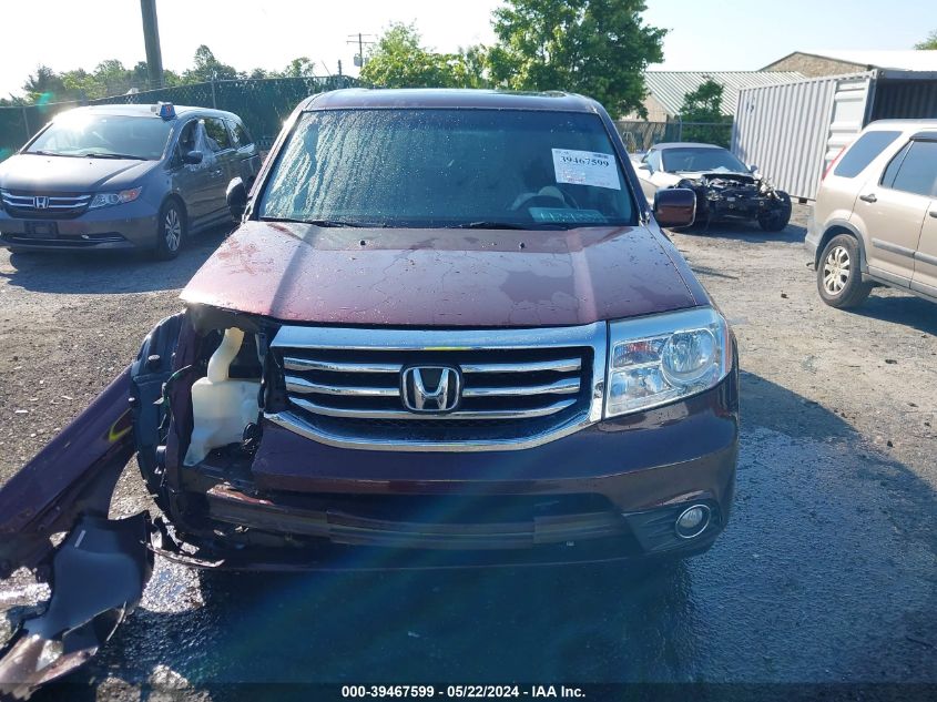 2012 Honda Pilot Ex-L VIN: 5FNYF4H5XCB064819 Lot: 39467599