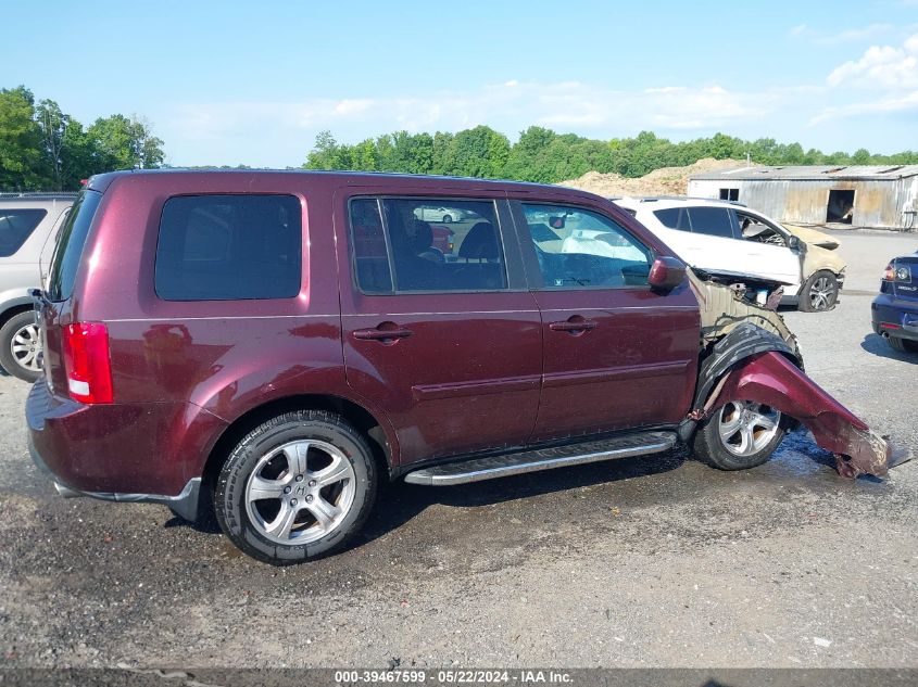 2012 Honda Pilot Ex-L VIN: 5FNYF4H5XCB064819 Lot: 39467599