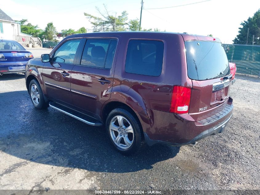 2012 Honda Pilot Ex-L VIN: 5FNYF4H5XCB064819 Lot: 39467599