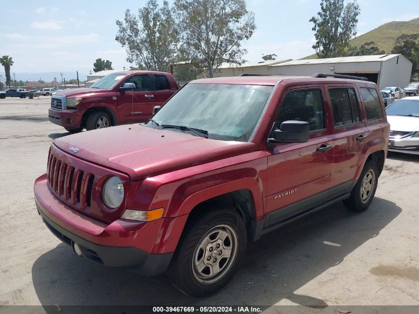 2016 Jeep Patriot Sport VIN: 1C4NJPBB6GD554320 Lot: 39467669