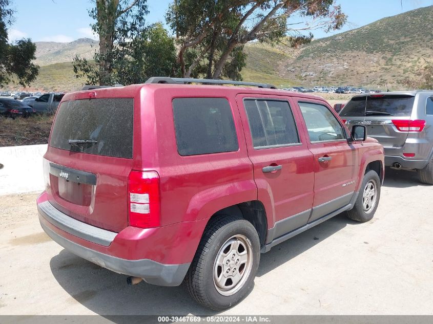 2016 Jeep Patriot Sport VIN: 1C4NJPBB6GD554320 Lot: 39467669