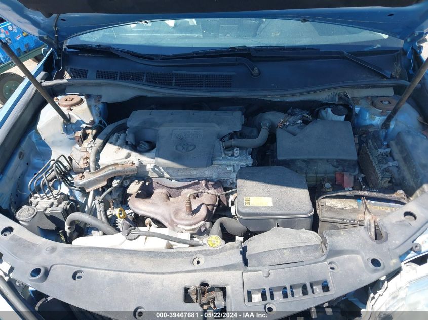 2012 Toyota Camry Le VIN: 4T1BF1FK2CU605278 Lot: 39467681