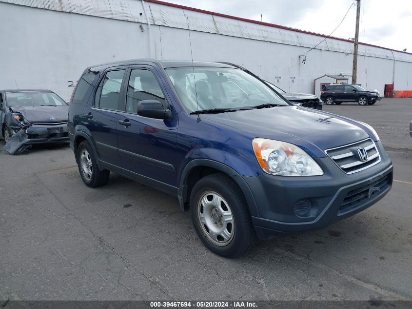 2005 Honda Cr-V Lx VIN: JHLRD785X5C054435 Lot: 39467694