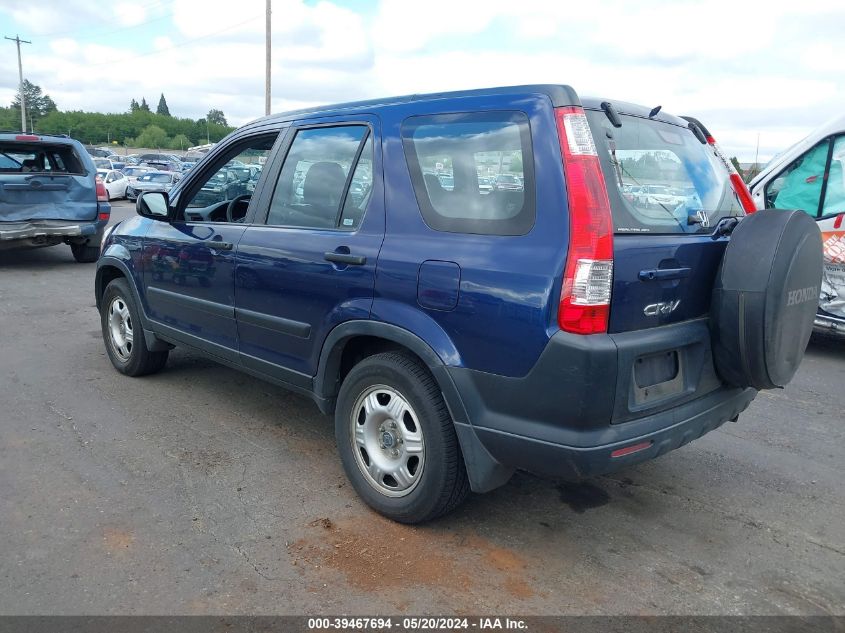 2005 Honda Cr-V Lx VIN: JHLRD785X5C054435 Lot: 39467694