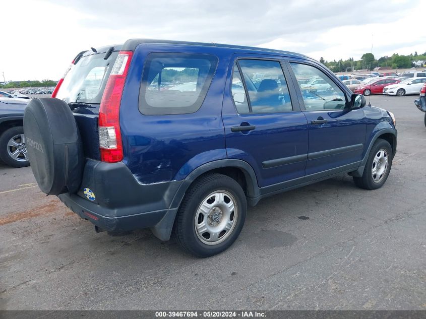 2005 Honda Cr-V Lx VIN: JHLRD785X5C054435 Lot: 39467694