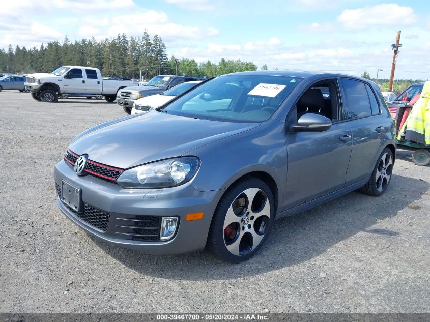 2012 Volkswagen Gti 4-Door VIN: WVWHD7AJ6CW126548 Lot: 39467700