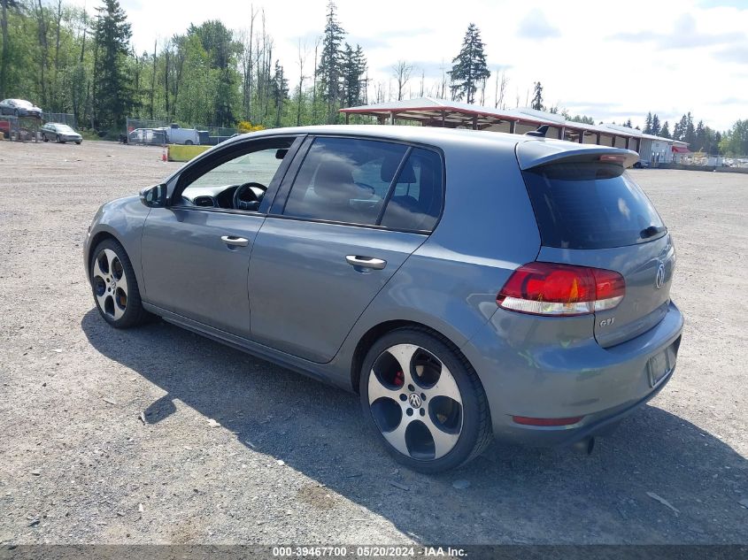 2012 Volkswagen Gti 4-Door VIN: WVWHD7AJ6CW126548 Lot: 39467700