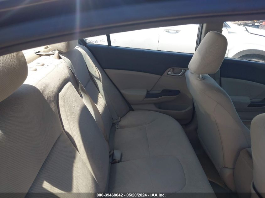 2012 Honda Civic Lx VIN: 19XFB2F57CE030725 Lot: 39468042