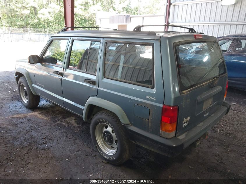 1997 Jeep Cherokee Se VIN: 1J4FJ28P4VL590191 Lot: 39468112