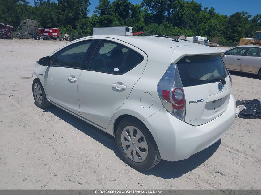 2012 Toyota Prius C One VIN: JTDKDTB35C1013749 Lot: 39468124