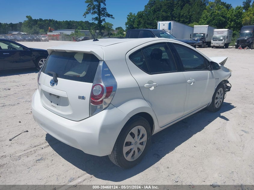 2012 Toyota Prius C One VIN: JTDKDTB35C1013749 Lot: 39468124