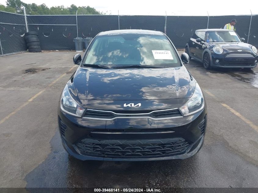 2022 Kia Rio Lx VIN: 3KPA24AD5NE496273 Lot: 39468141