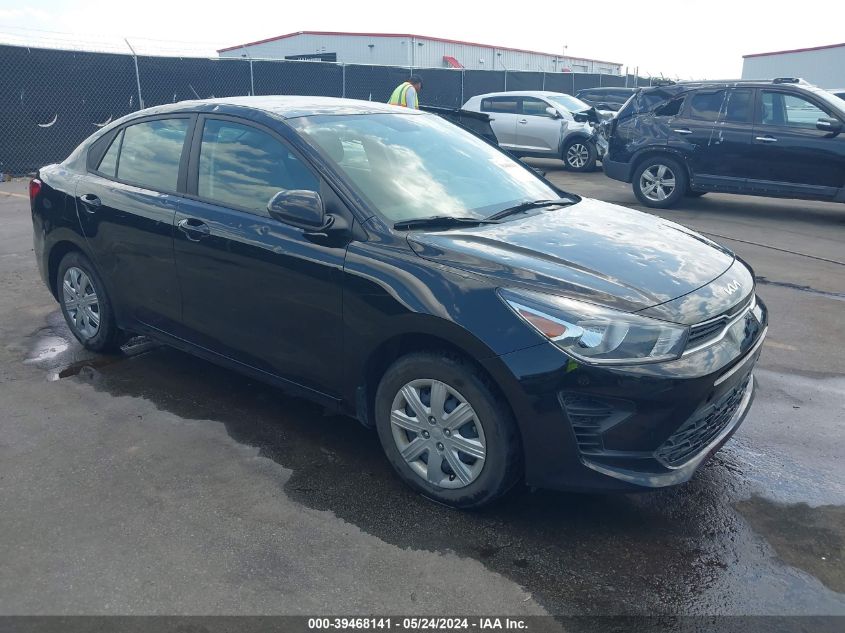 2022 Kia Rio Lx VIN: 3KPA24AD5NE496273 Lot: 39468141