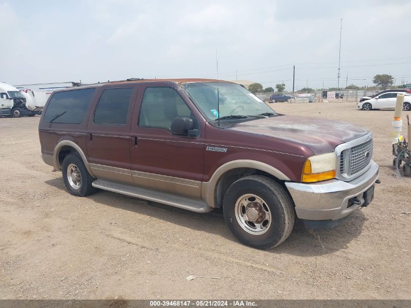 2001 Ford Excursion Limited VIN: 1FMNU42L61EA19760 Lot: 39468147