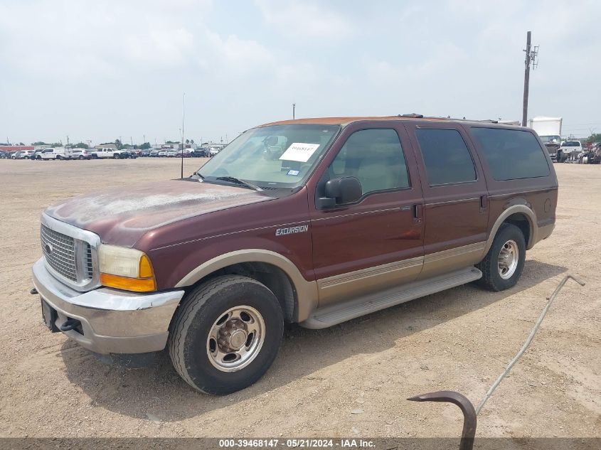 2001 Ford Excursion Limited VIN: 1FMNU42L61EA19760 Lot: 39468147