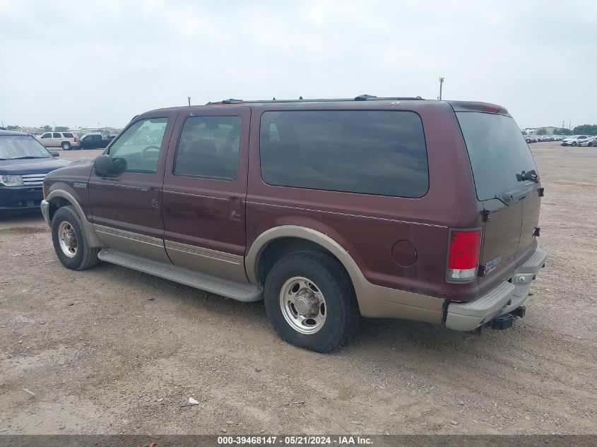 2001 Ford Excursion Limited VIN: 1FMNU42L61EA19760 Lot: 39468147