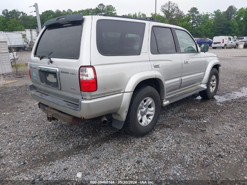 2002 Toyota 4Runner Limited V6 VIN: JT3HN87R920367848 Lot: 39468164